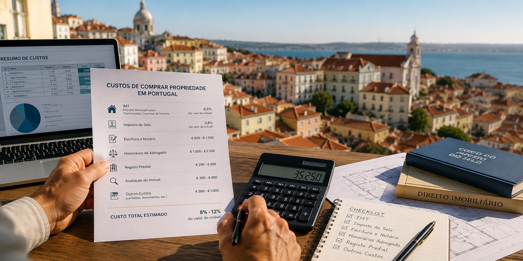 Costos comprar propiedad Portugal con impuestos y gastos inmobiliarios